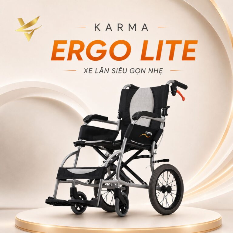 Xe Lăn Siêu Gọn Nhẹ Cao Cấp Karma Ergo Lite